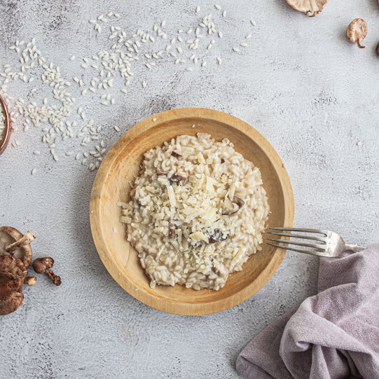 A soothing supper: Mushroom risotto