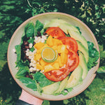 A lunch idea: avocado and bean salad