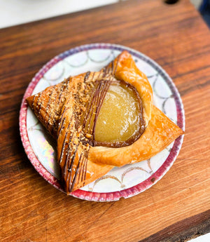 VEGAN Danish - NOW TOPPED WITH PEAR & HAZELNUT !