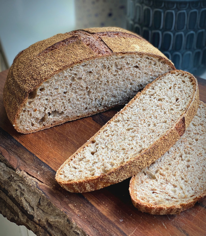 
            
                Load image into Gallery viewer, Wholewheat Sourdough Bread 1kg
            
        